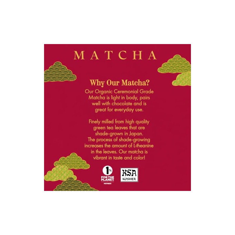 Harney Sons Matcha Ceremonial Orgánico - Té Verde en Polvo