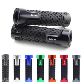 Area1 Motorcycle Handlebar Grips for Eliminator 500 125, Z 900 RS, SE, Cafe/Z 650 RS, W650, W 800 Cafe, W 800 Street, ZL 600 1000, GPZ 400, Z1100 ST, EN 500 (11, Black 22/24) 25mm)