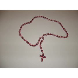 Knotted Cord Catholic Rosary - Remember Rosaries - Red, White & Blue
