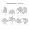 GLOBLELAND Trees Metal Cutting Dies Tree Shadow Cutting Dies Forest