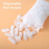 WOSHOP 200 Pack Shower, Bathing,Ear Covers Clear Disposable Ear Protectors