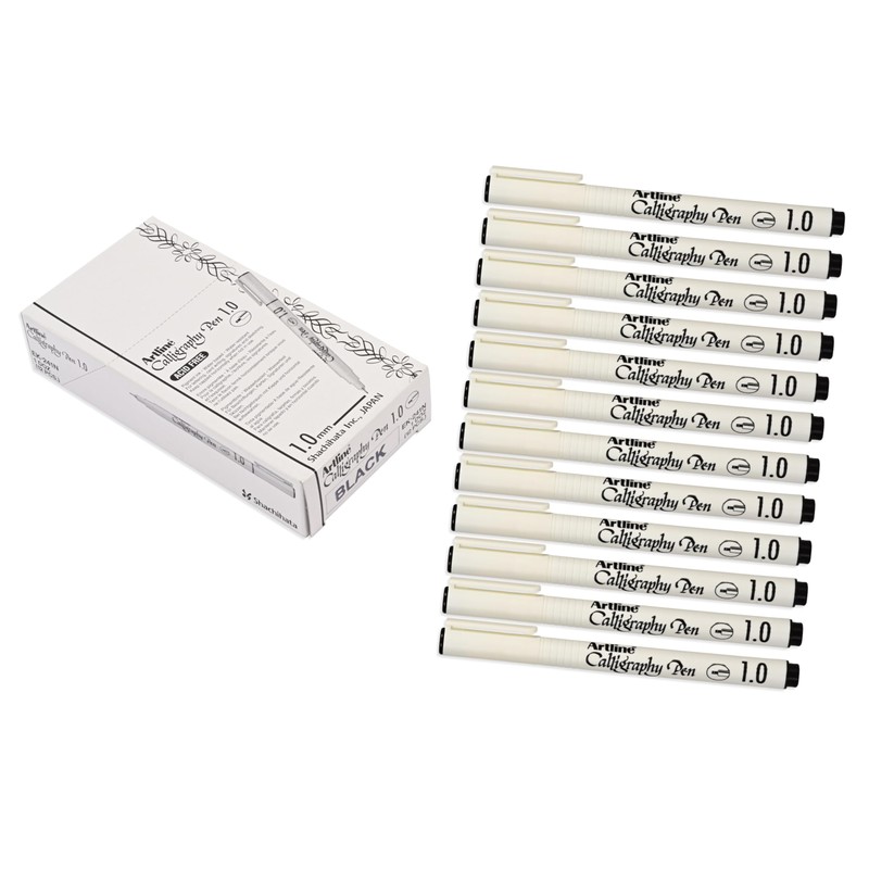 Artline Calligraphy 1.0mm Pen - Black