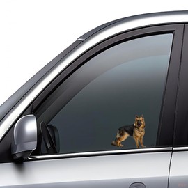 German Shepherd 3D Sticker Waterproof Reflective for Car, Laptop, Fridge, Bumper, Window (15 cm/5.9 Inch)