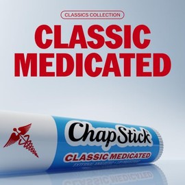 ChapStick Classic Tubos de bálsamo labial medicado, tratamiento para labios agrietados y protector de piel - 0.15x12 onzas