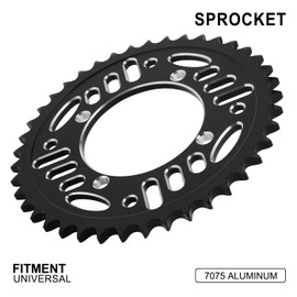 IUVWISN Motorcycle 428 41T Rear Chain Sprocket 76mm CNC for CRF XR SSR Apollo RFZ TaoTao 50 70 90 110 125 140 150 160 170 Chinese Pit Dirt Bike Black