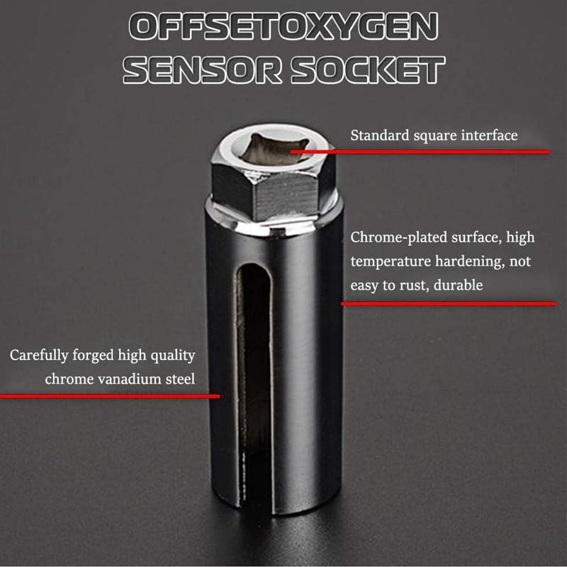 5PCS O2 Oxygen Sensor Socket Thread Chaser Set, 3/8" 1/2"