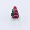 Pier 1 Glass Santa Hat Figurine Candy Cane Striped New