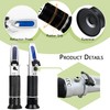 Seawater Salinity Refractometer,V-Resourcing Automatic Temperature Compensation Sea Water Salinity Measurer