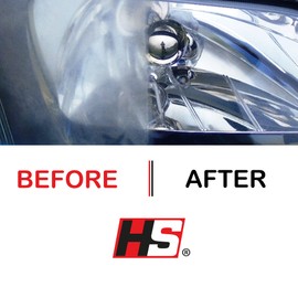 HS Headlight Restoration Kit headlight restorer - Polishing set for dull and blind headlamps - Complete car headlight restoration kit - Headlamp clear set made in EU