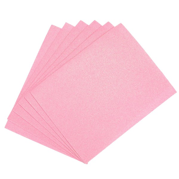 MECCANIXITY EVA Foam Sheets Glitter Light Pink 10.8 x 8.5