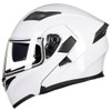 ILM Motorcycle Dual Visor Flip up Modular Full Face Helmet
