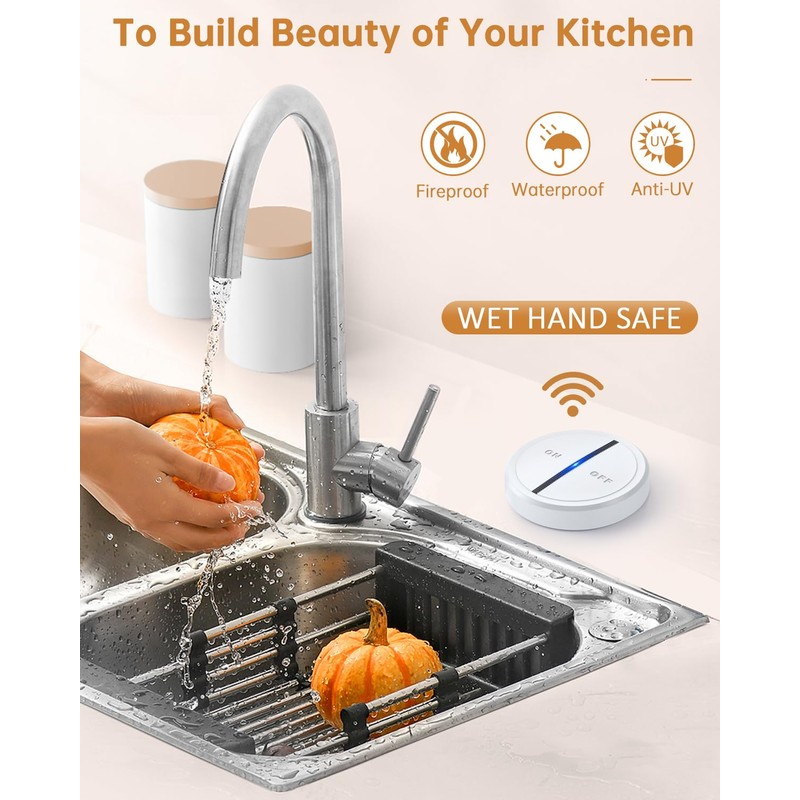 STRIPOO Garbage Disposal Wireless Switch Kit, Remote Control Outlet, Garbage