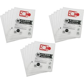 FIND A SPARE Microfibre Poly Dust HepaFlo Bags For Henry Numatic NVM-1CH 907076 Hetty Basil James Pack Of 15