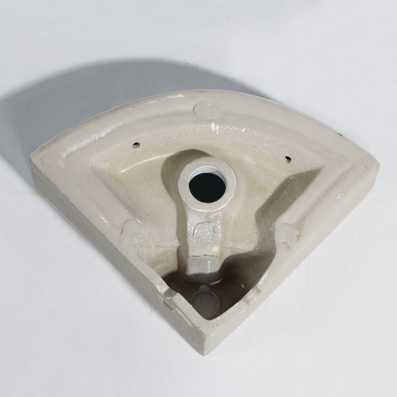 Small Bathroom Sink Wall Mounted Basin Triangle Corner Mini Sink