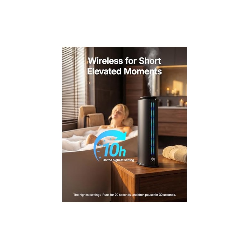 Aromadd 1700 Sq Ft Cordless Hotel Collection Diffuser, Portable Waterless