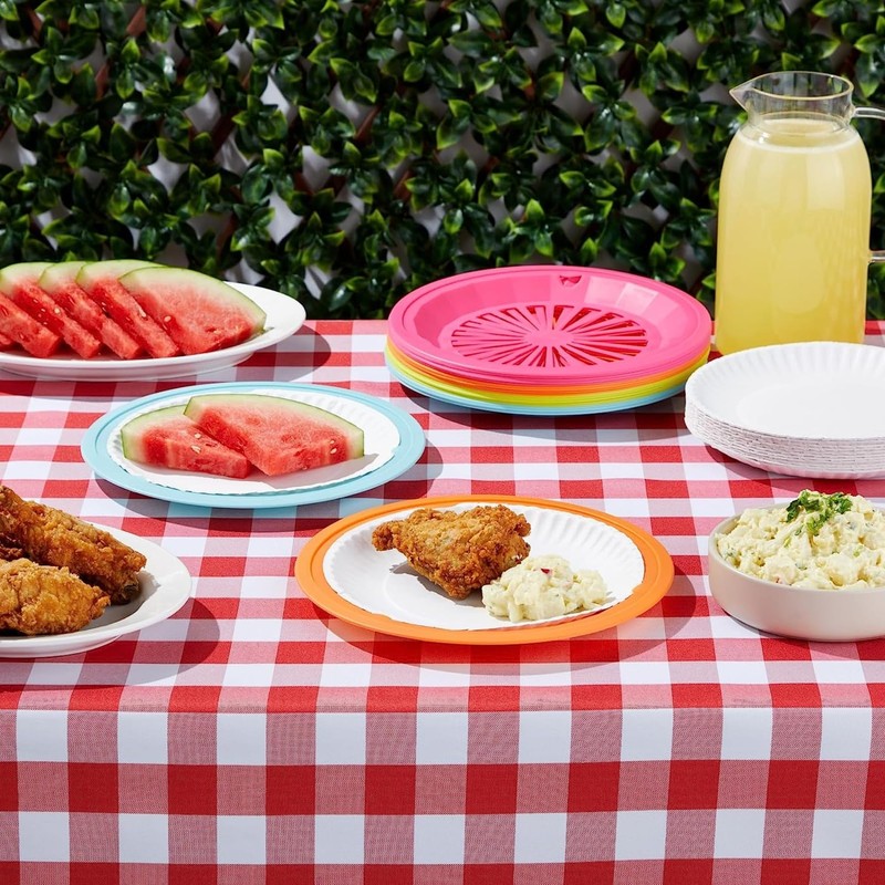 Cooking Concepts Sturdy Vented Paper Plate Holder - 4 Pack