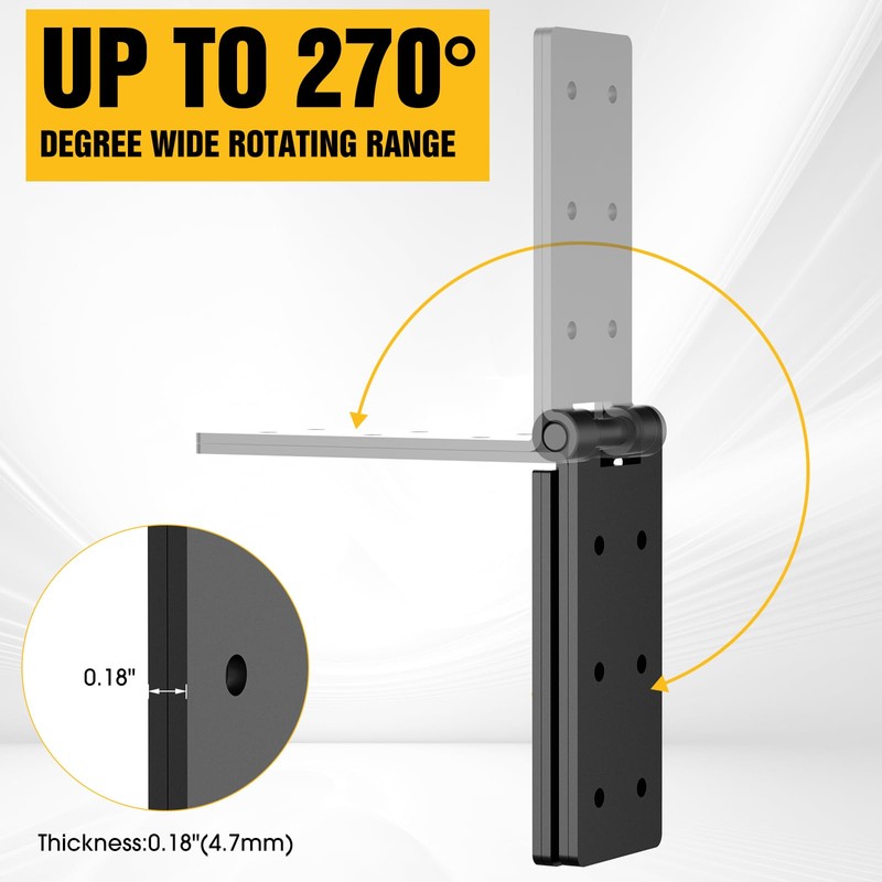 Heavy Duty Folding Butt Hinges,Table Flat Hinges Heavy Duty,270 Degree