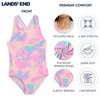 Lands' End Girls' UPF 50+ Stretch Crisscross Back One Piece