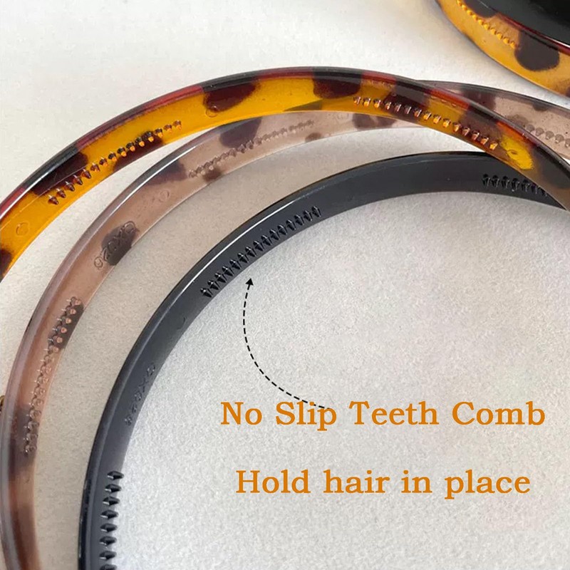 3 Pack Headbands Designed for Eyewear,Flex No Pressure Hairbands for