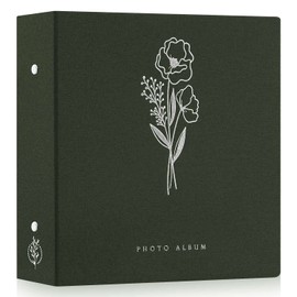 Lanpn Photo Album 4x6 1000 Pockets, Extra Large Capacity Linen Cover Picture Albums Holds 1000 Horizontal and Vertical Photos Green