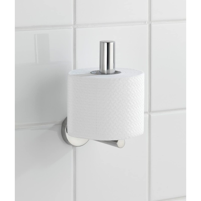 WENKO Ersatzrollenhalter Mod. Bosio Shine, Wandhalter für Toilettenpapier aus Edelstahl,