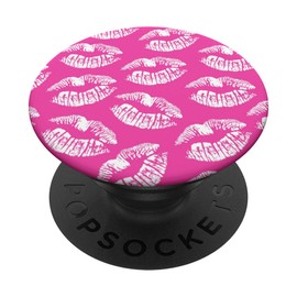 Hot Lips Pattern Lipstick Kiss Print Mouth White Dark Pink