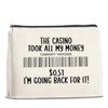 UPNEGE Funny Casino Lovers Makeup Bag Gambling Gifts for Gambler