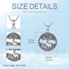 ROMANTICWORK Tree Of Life Deer Jewelry Necklace S925 Kettle Knot