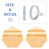 MICSAVI Women's Earrings 925 Silver Hoop Earrings, Cubic Zirconia Hoop