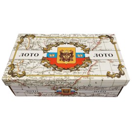 GMMH Bingo Set, Russian Lotto, Game, Board Game with Wooden Figures (Cardboard Box, LN-31-6) Game Evening Family/Party, Loto Bingo Game, Family Game for Adults and Children from 6 Years