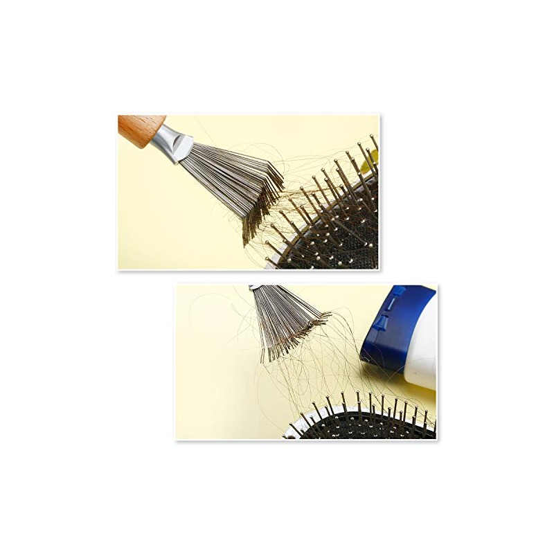 2 paquetes de cepillos para el pelo, herramienta de limpieza,