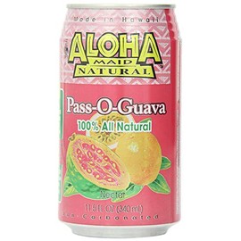 CASE OF 24 - ALOHA MAID 100% ALL NATURAL JUICE DRINK, MAKE IN HAWAII (PASS O GUAVA)