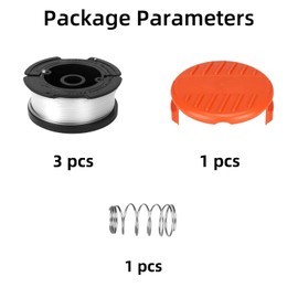XINTONG Spool Trimmer Spool & Line,3pcs Electric Trimmers,Compatible with Black Decker,Replace AF-100 ST5530-GB GLC3630L20-GB STC1820PC-GB BESTA530-GB BESTA525-GB (With 1 Cap,1 Spring)