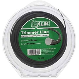 Trimmer Line: 3.5mm 44m To fit all makes of extra heavy duty petrol trimmers (40cc & over) contains 44 metres Black Alm: UNIVERSAL