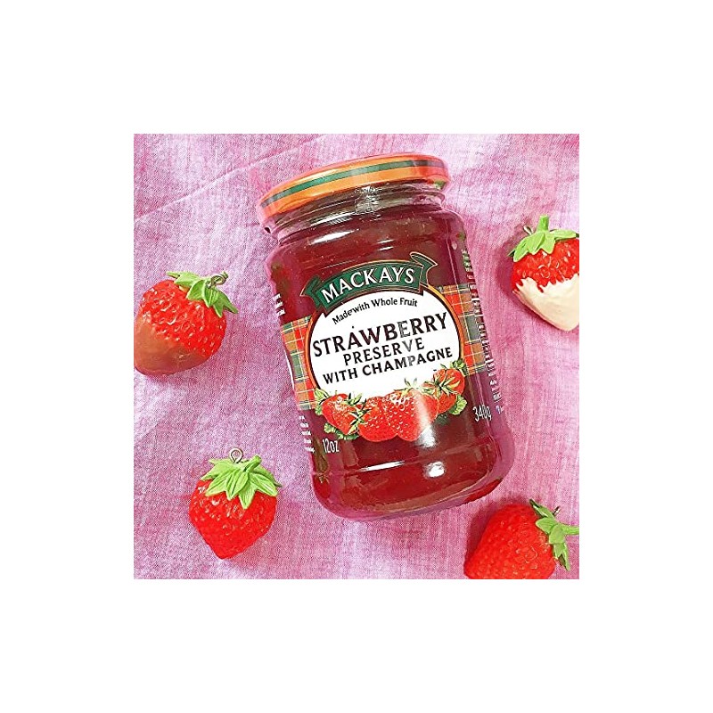 Mackays Strawberry Preserve With Champagne, 12 Ounce