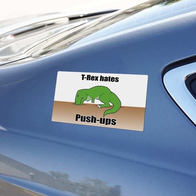 GRAPHICS & MORE T-Rex Hates Push-Ups Tyrannosaurus Dinosaur Automotive Car