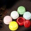 Beaupretty 3pcs Empty Ceramic Lip Balm Rouge Pot Jars with
