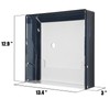 Acrylic Vinyl Record Wall Storage Display Box – Clear Front-Opening