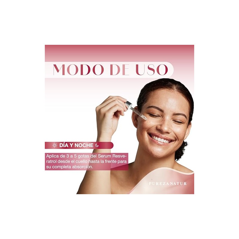 PUREZA NATUR Serum Resveratrol + Ácido Ferúlico facial | Suero