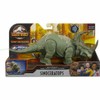 JURASSIC WORLD SOUND STRIKE MEDIUM SIZE TRICERATOPS FIGURE *DISTRESSED PKG