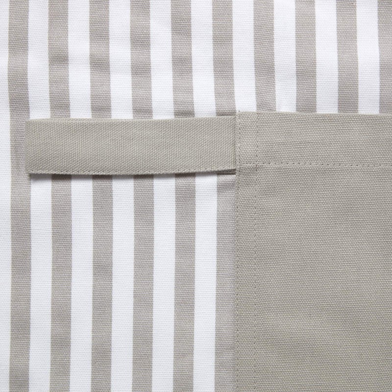 Homescapes 100% Pure Cotton Apron Washable Kitchen Apron with Pouch