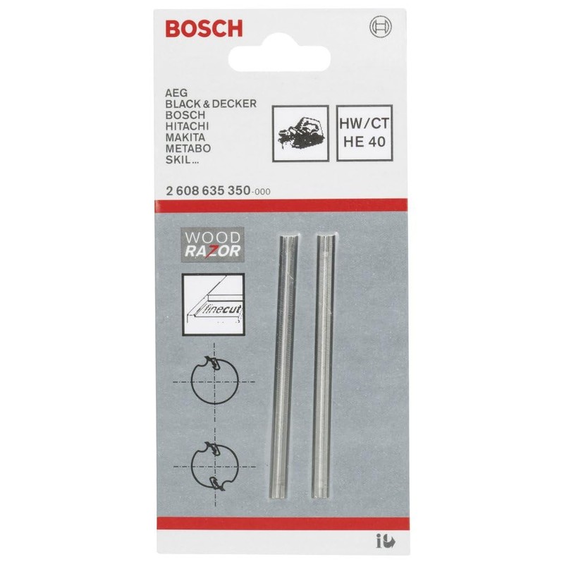 Bosch Professional 2608635350 Tungsten C Woodrazor Blade, Silver, Pack of