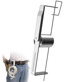 Drywall Tape Holder, Iron Drywall Tape Reel, Heavy Duty Powder Coated Steel Prevents Rusting, Holds up to 500 feet of Tape, Fast Loading Retaining Pin Drywall Reel Lift for Wall Corner