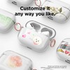 elago Clear Case with Keychain Compatible with AirPods Pro [Transparent]