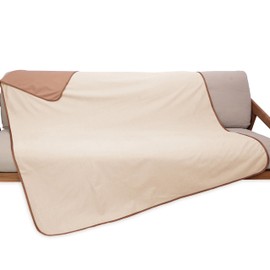 Catalonia Classy Waterproof Blanket for Bed, Waterproof Blanket for Sofa, Dog Blanket for On the Go, Outdoor, Indoor, Heat Blanket for Pets, Dog Blankets, Washable (L 152 x 127 cm, Taupe)