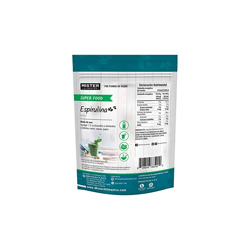 Mister Natural Espirulina, 250 g