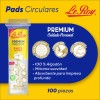 Le Roy Premium Pads Circulares 100% Algodón con 100 Piezas