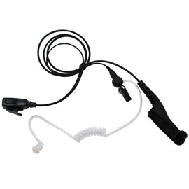 Replacement for Motorola XPR 6550 FBI Earpiece with Push to Talk (PTT) Microphone - Acoustic Earphone Compatible with Motorola XPR 6550 Radio - Headset for Security and Surveillance