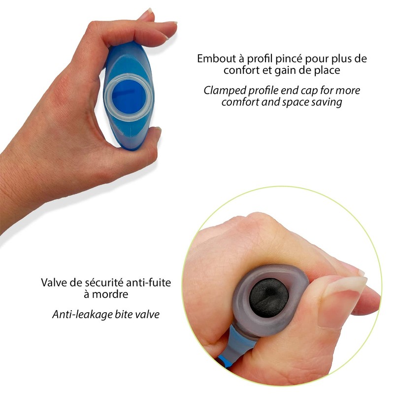 Wantalis Running Hip Flask 500 ml with Adjustable Pipette, Drinking