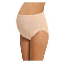 NBB Women's Adjustable Maternity high cut Cotton underwear, Brief Beige Small